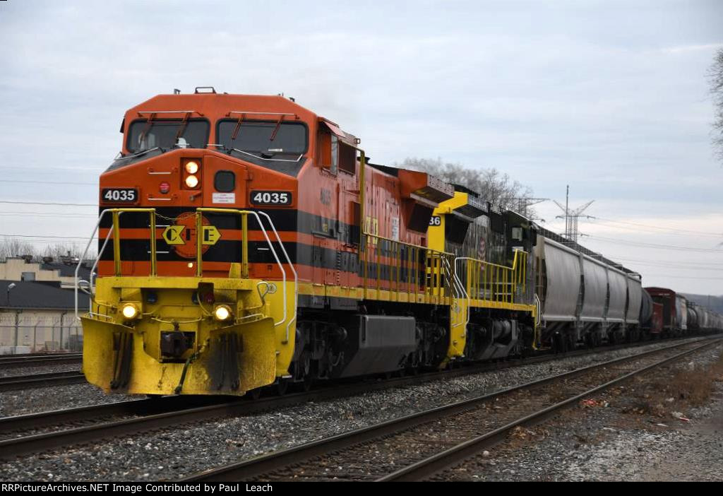 Manifest rolls west towards the yard